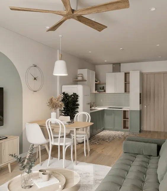 One Bed Flat Ideas : All You Need To Know ! 6 Kitchen Design in One Bedroom Apartmen