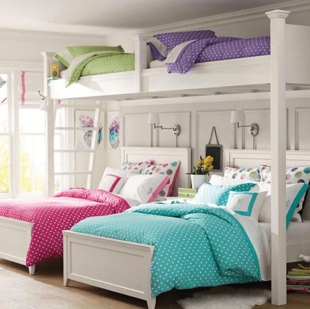 shared bedroom beds