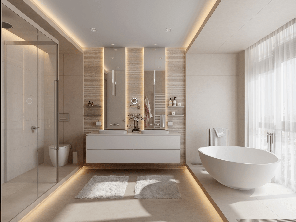 U Shaped Bathroom Design Ideas
