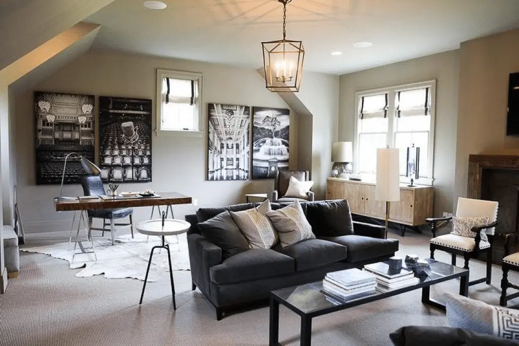 living room office combo layout: All You Need To Know ! 5 home office living room combination