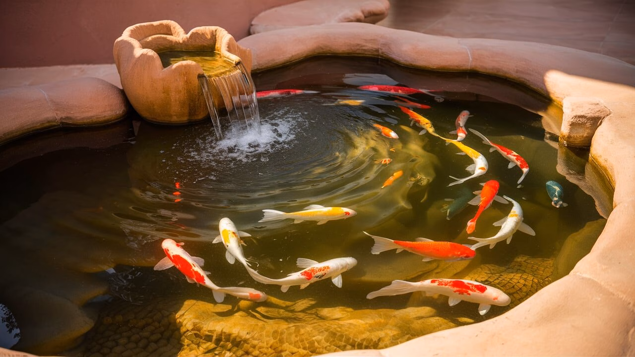 desert-inspired water fountain