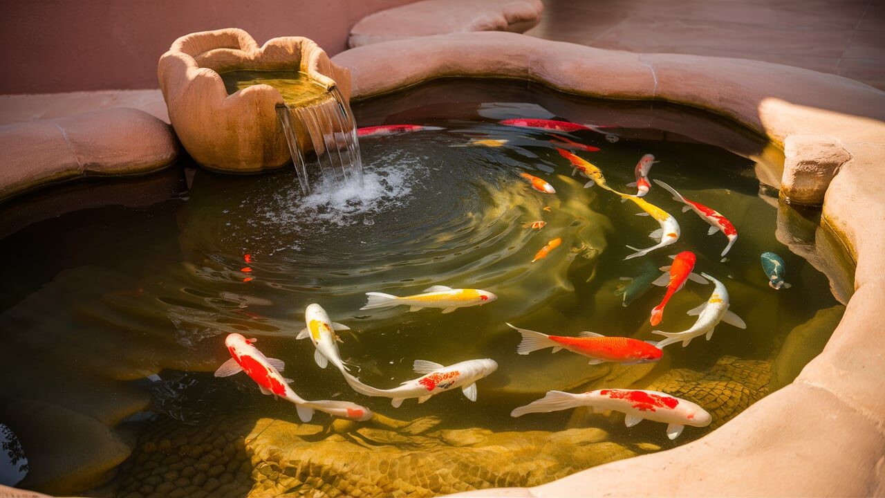 desert-inspired water fountain