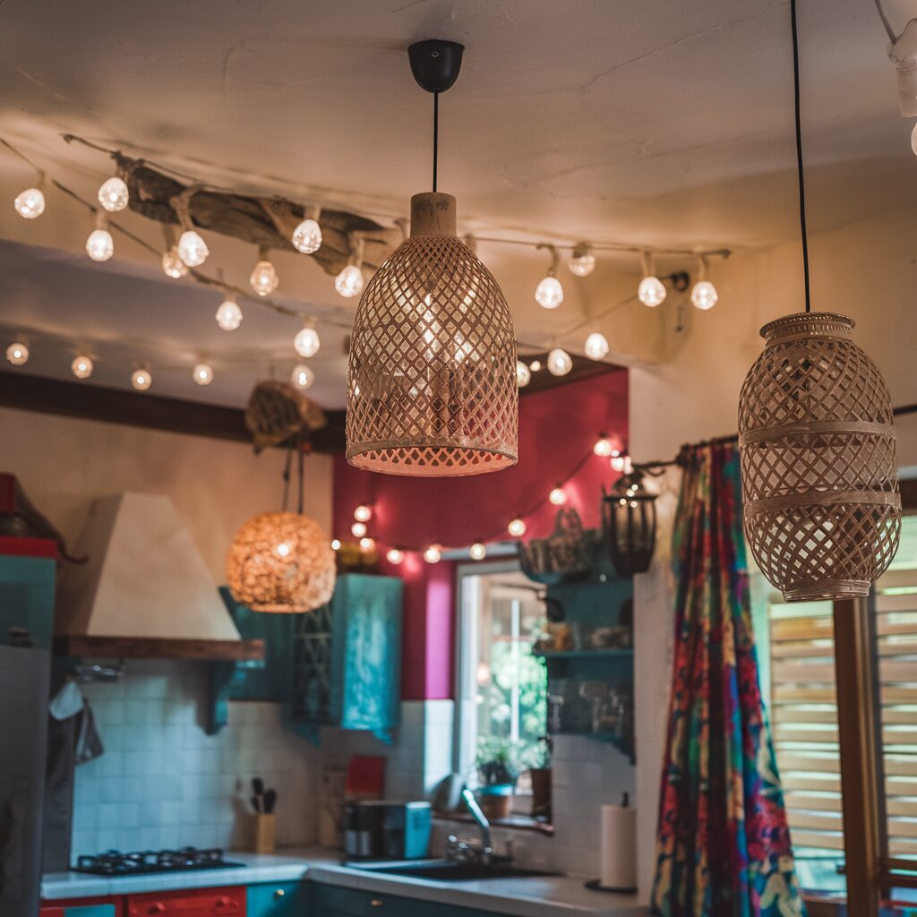 Kitchen Decor Bohemian| boho kitchen light