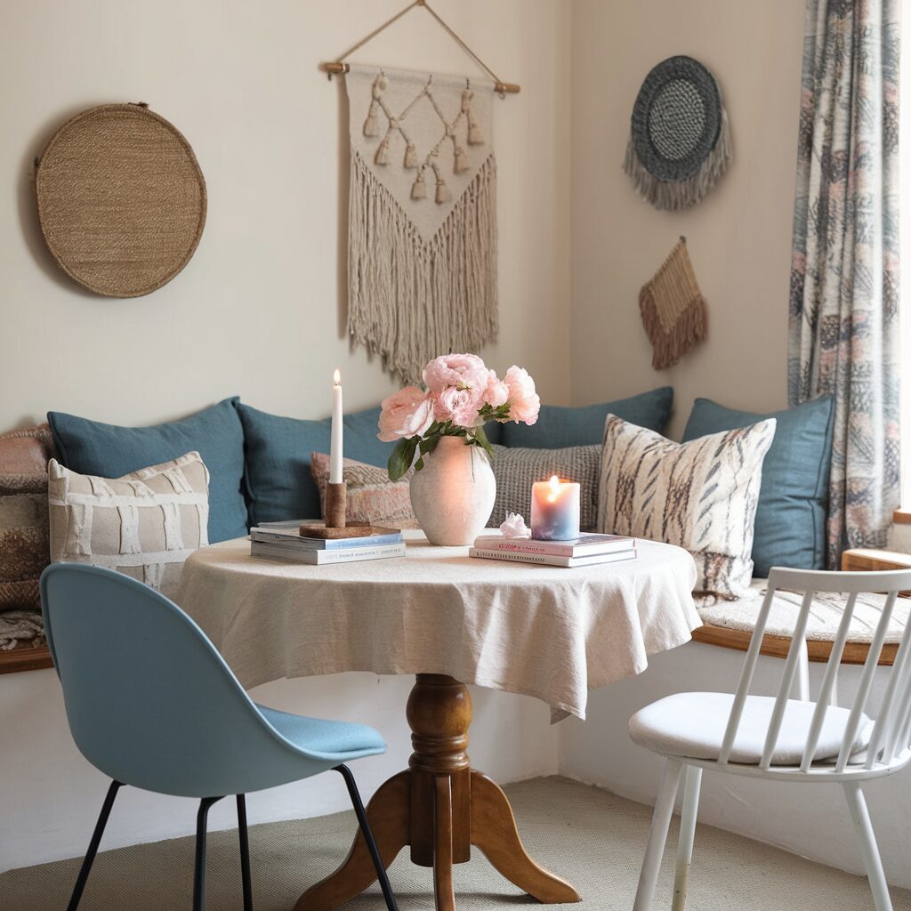Cozy Boho Breakfast Nook 