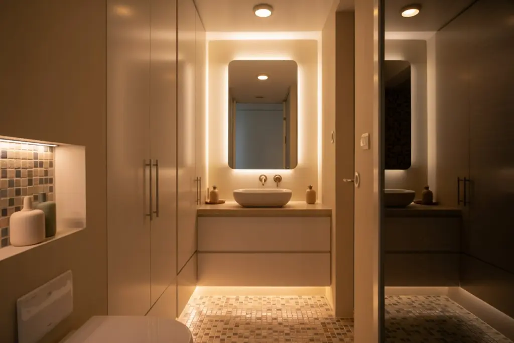 small bathroom layout