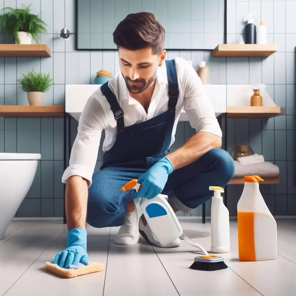 How to clean your bathroom floor