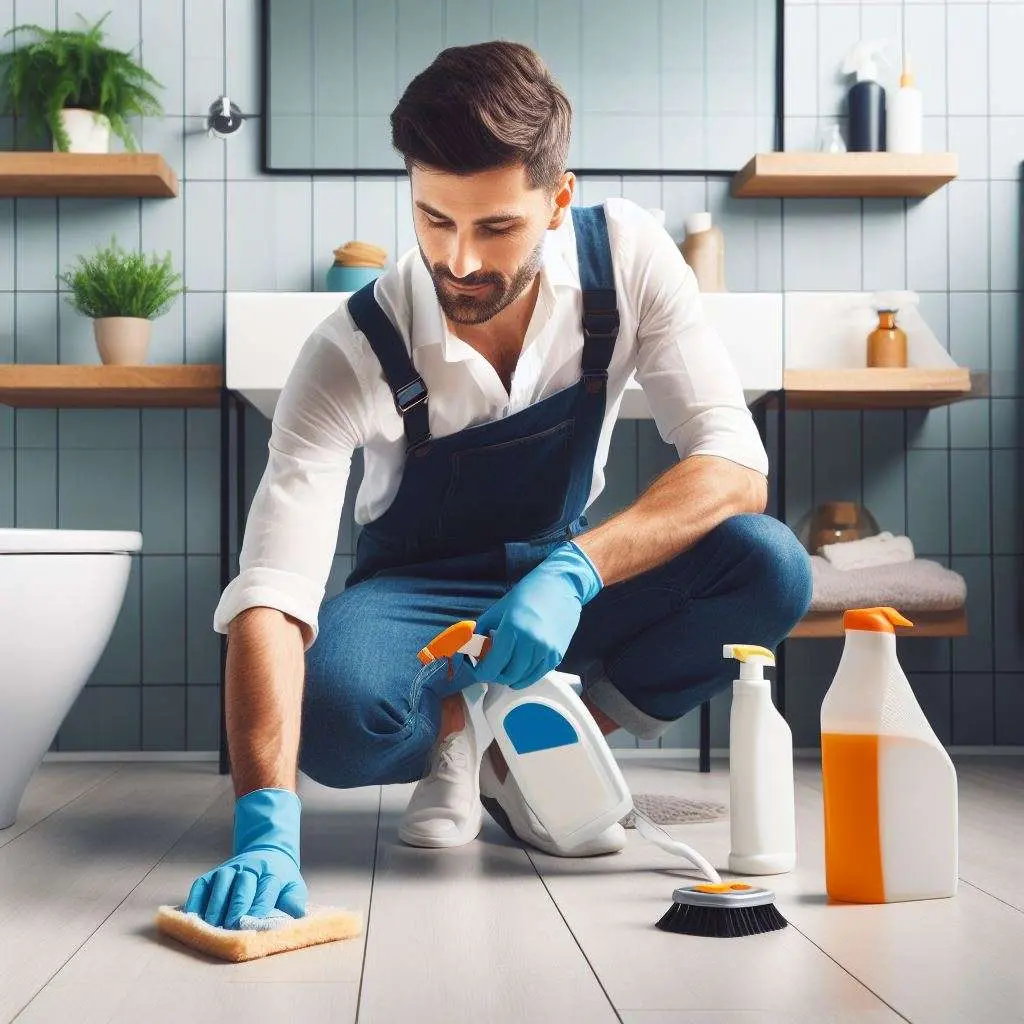 How to clean your bathroom floor