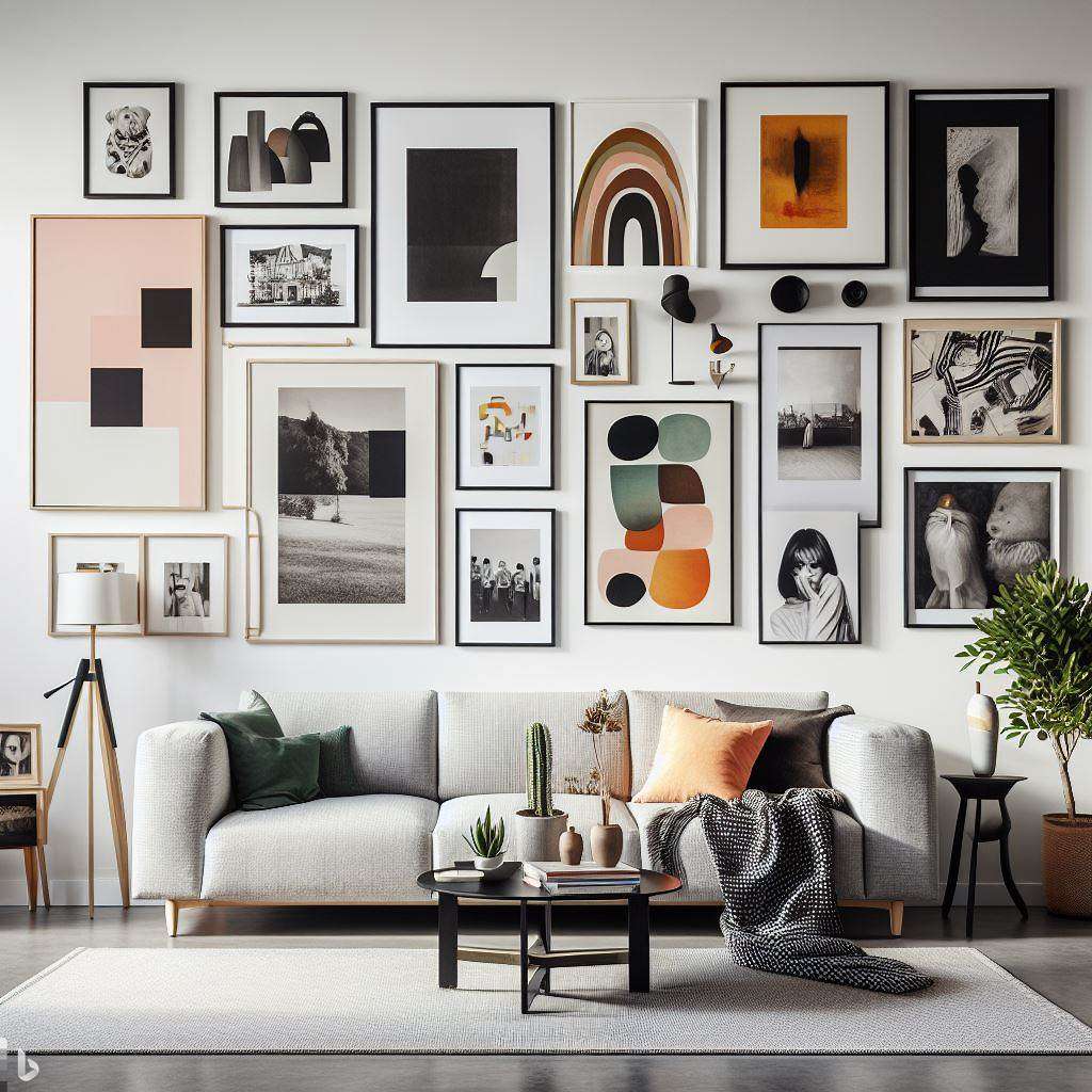 Gallery Wall in living room