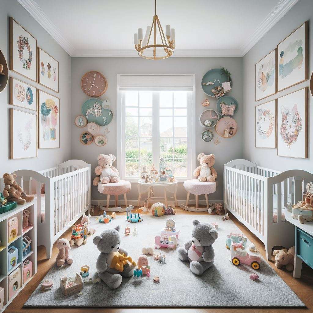nursery for twin girls