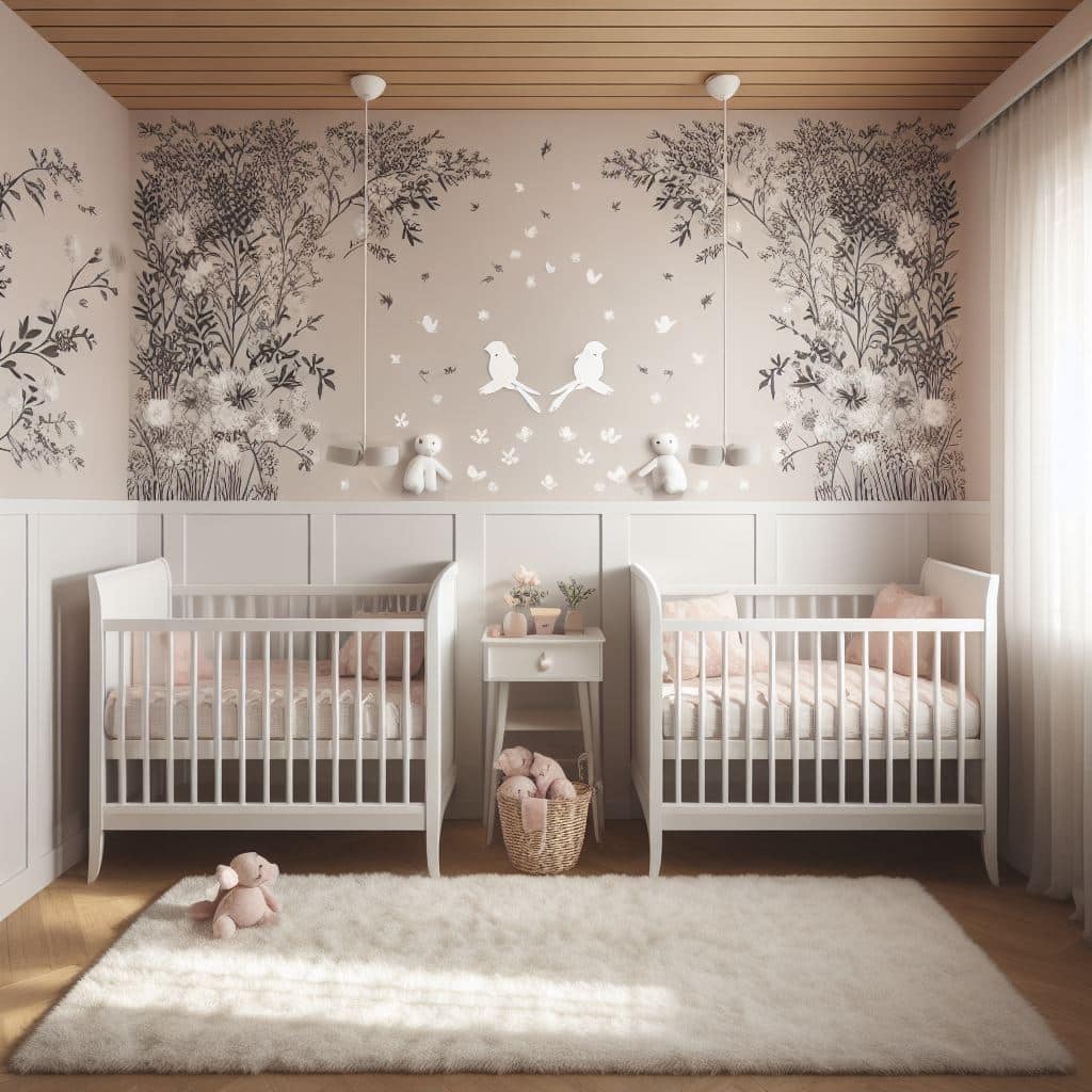 designing a nursery for twin girls