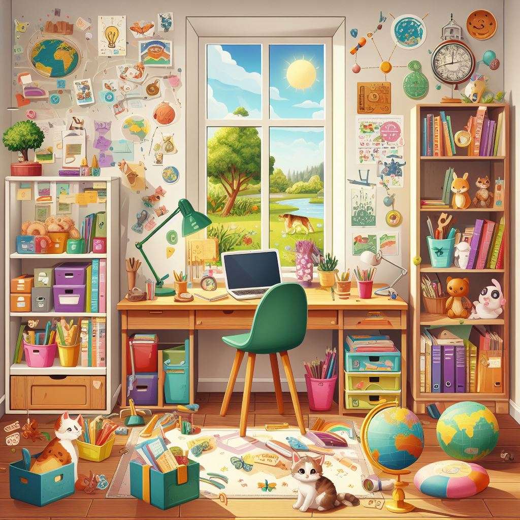 How to Organize a Kids Study Room