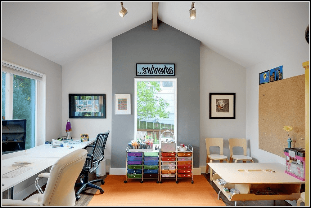 playroom and office combo