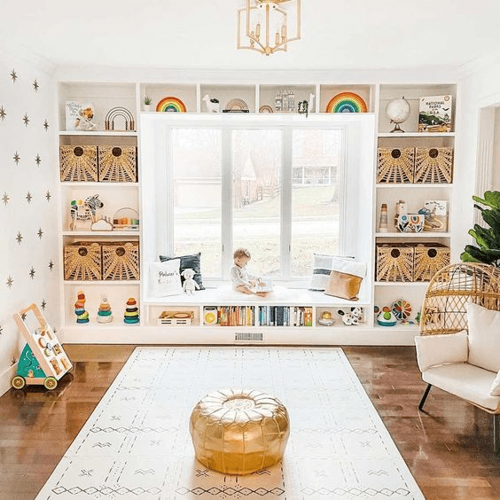 home office and playroom ideas