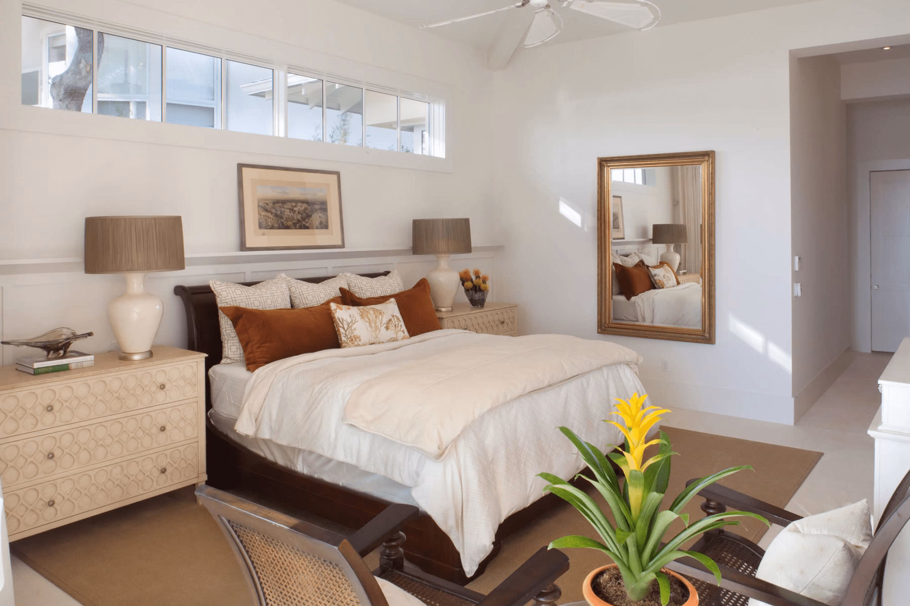 How to Arrange Bedroom Furniture: bed/dresser placement