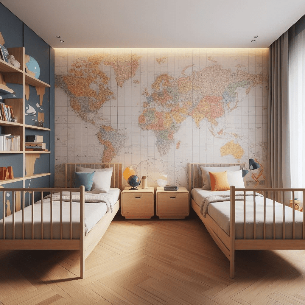 Twin Boy's Shared Bedroom