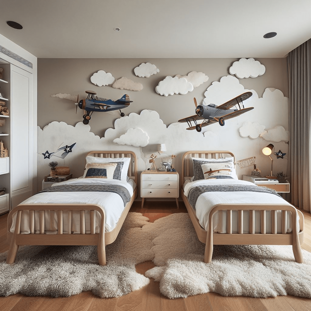 DIY TWIN BOYS BEDROOM 