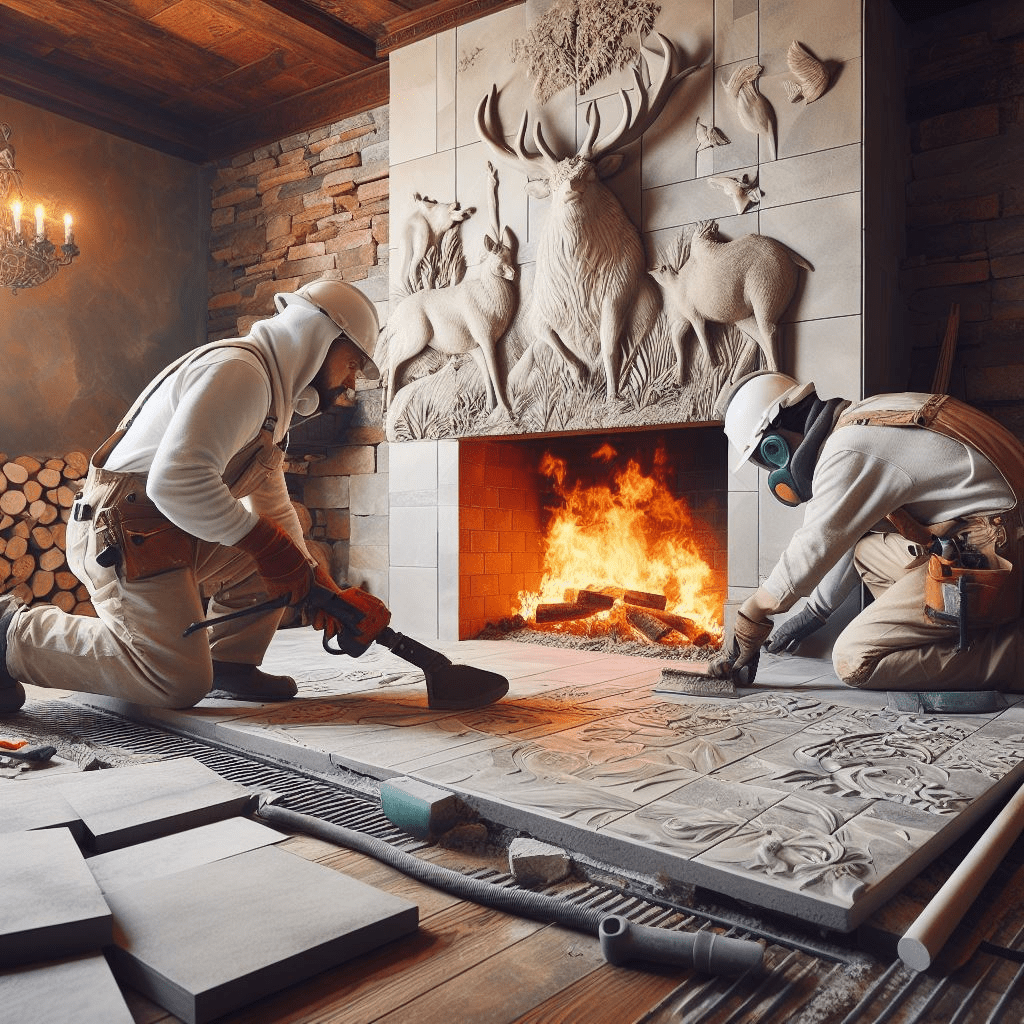 stone fireplace contractors