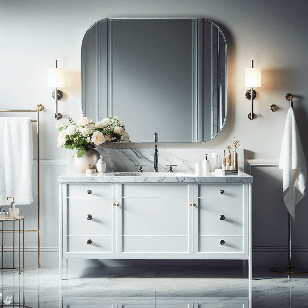 best vanity color for small bathroom