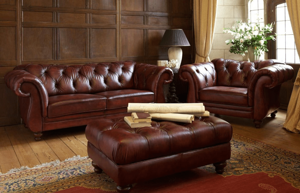 Chester Leather Sofa| Chesterfield Leather Sofa