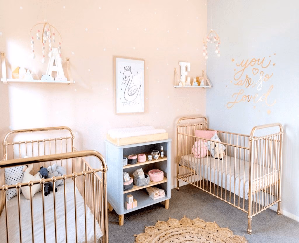 neutral twin nursery ideas