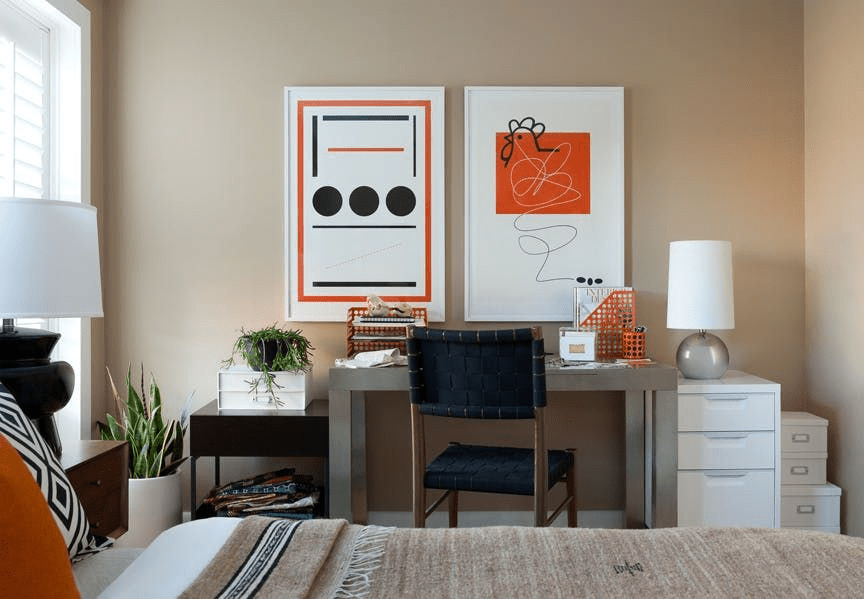 small space office guest room