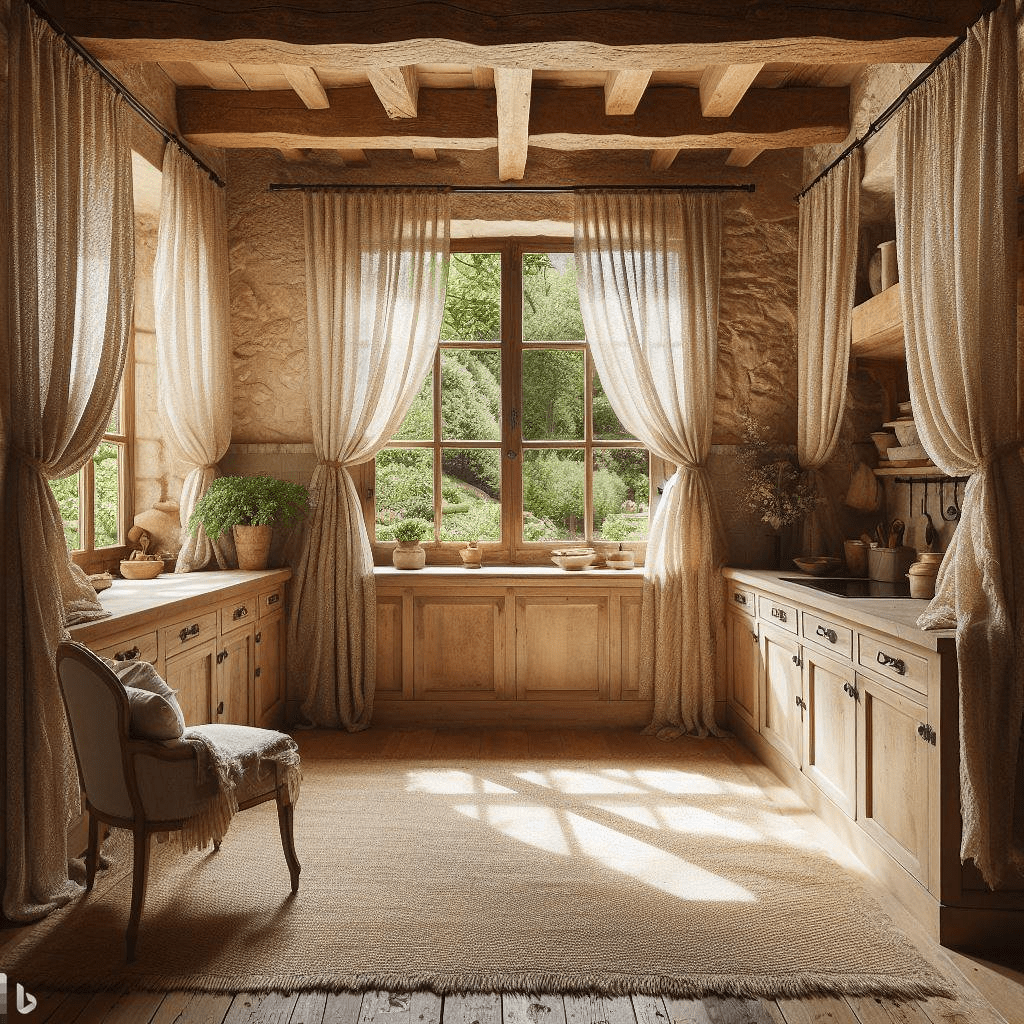 Modern Kitchens|  Minimalist Curtains