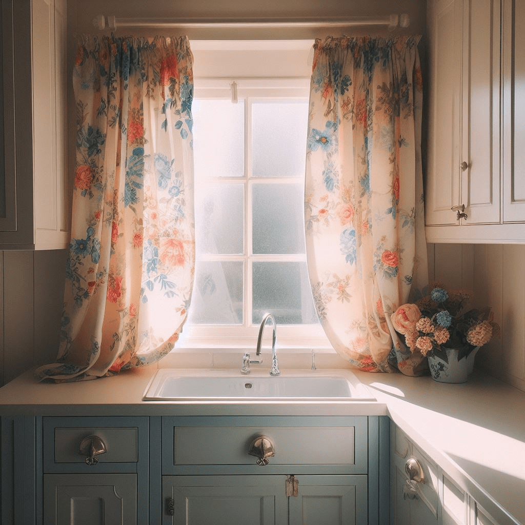 Traditional kitchens| Traditional Kitchen Curtain 