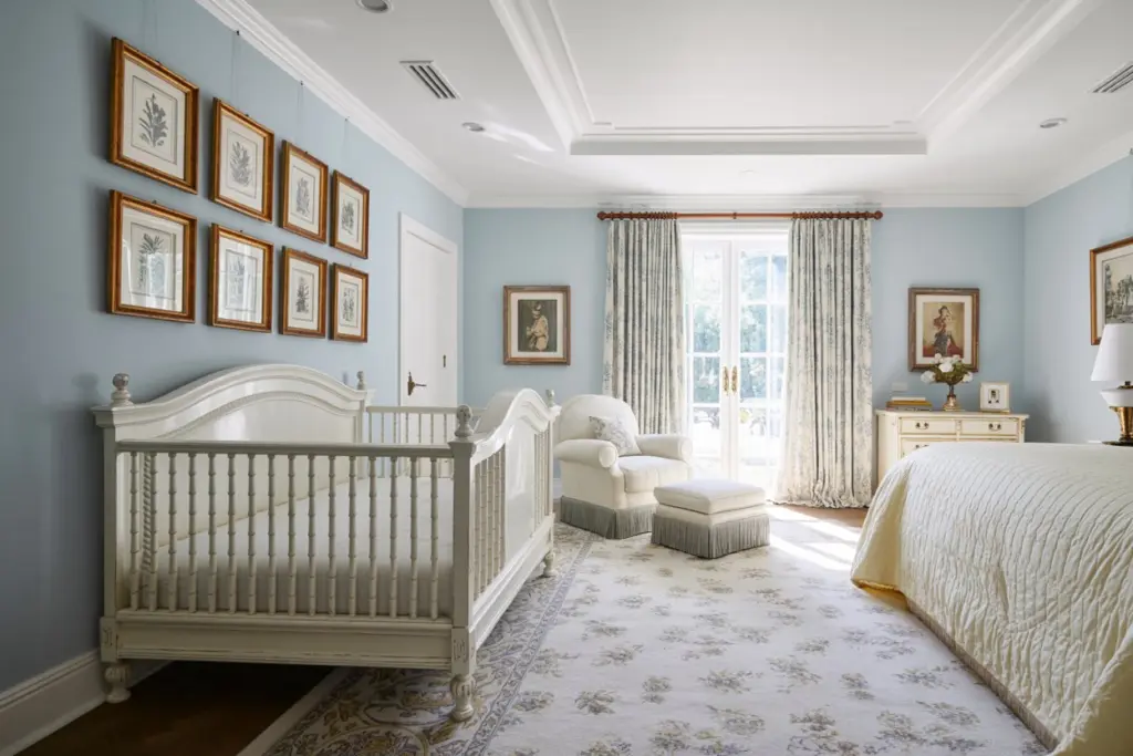nursery in master bedroom