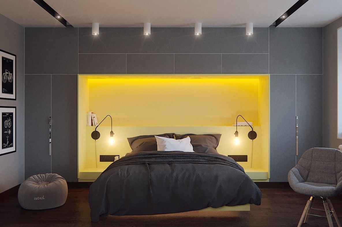 Yellow Grey Interior