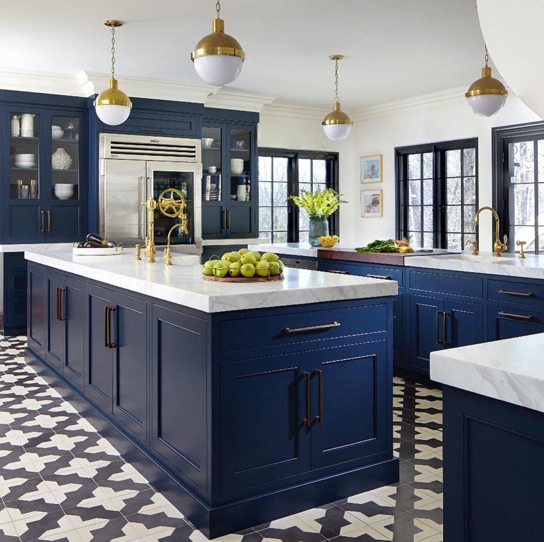 Navy Blue Kitchen| Kitchen Dark Blue