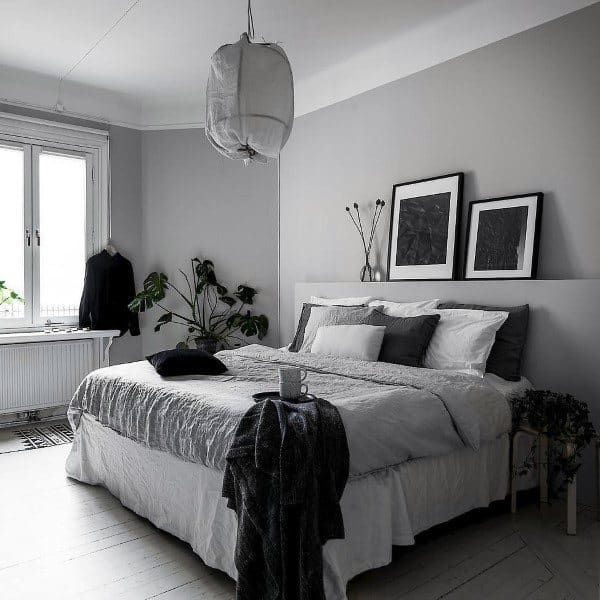 Bedroom White Grey