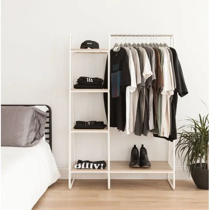 15 Amazing Aesthetic Bedroom Ideas for Your Dream Sanctuary! 14 Clothes Rack| y2k room decor