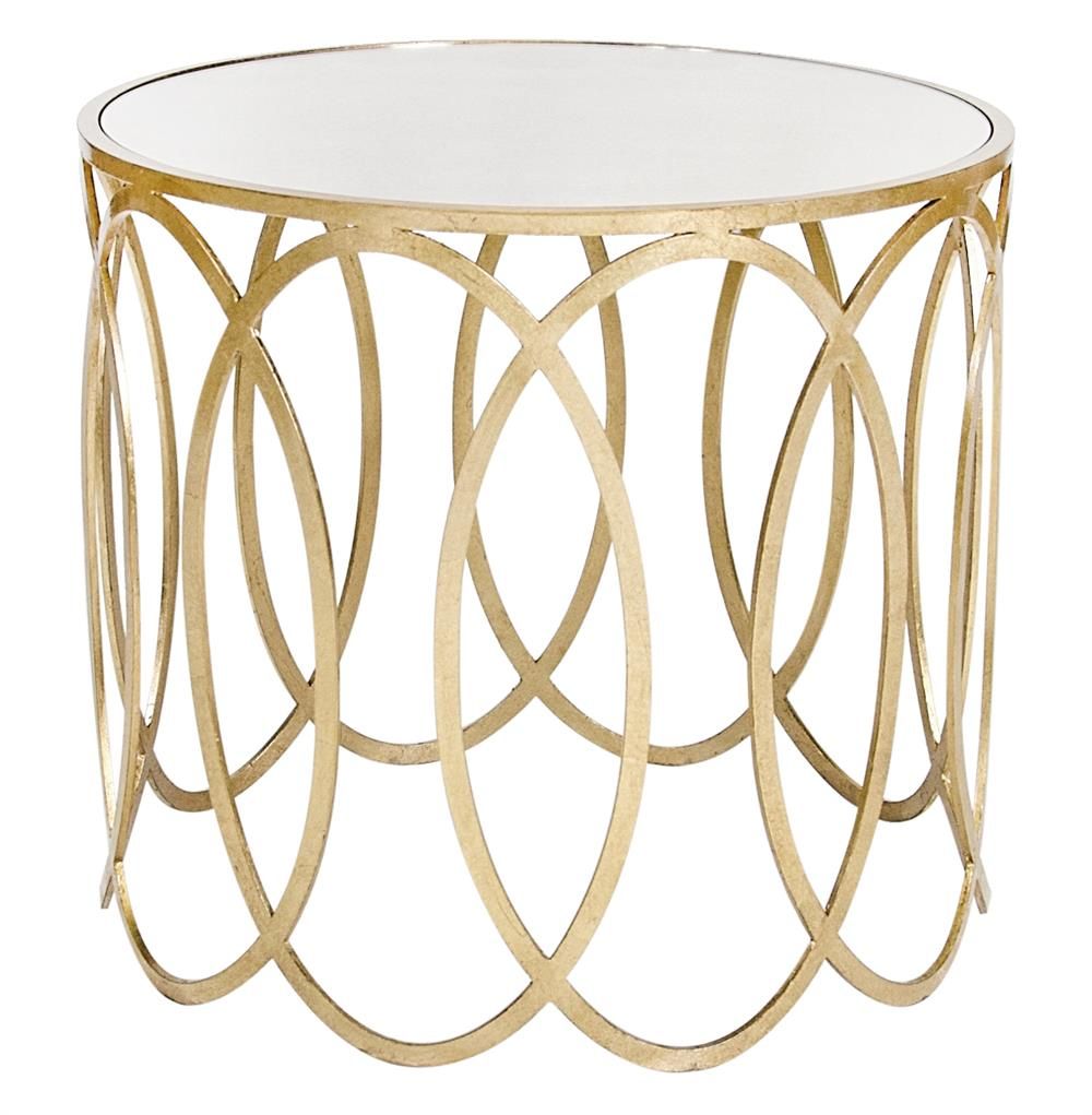 Oval Gold Table|
Art deco Mirror Side Table| small bedside table

