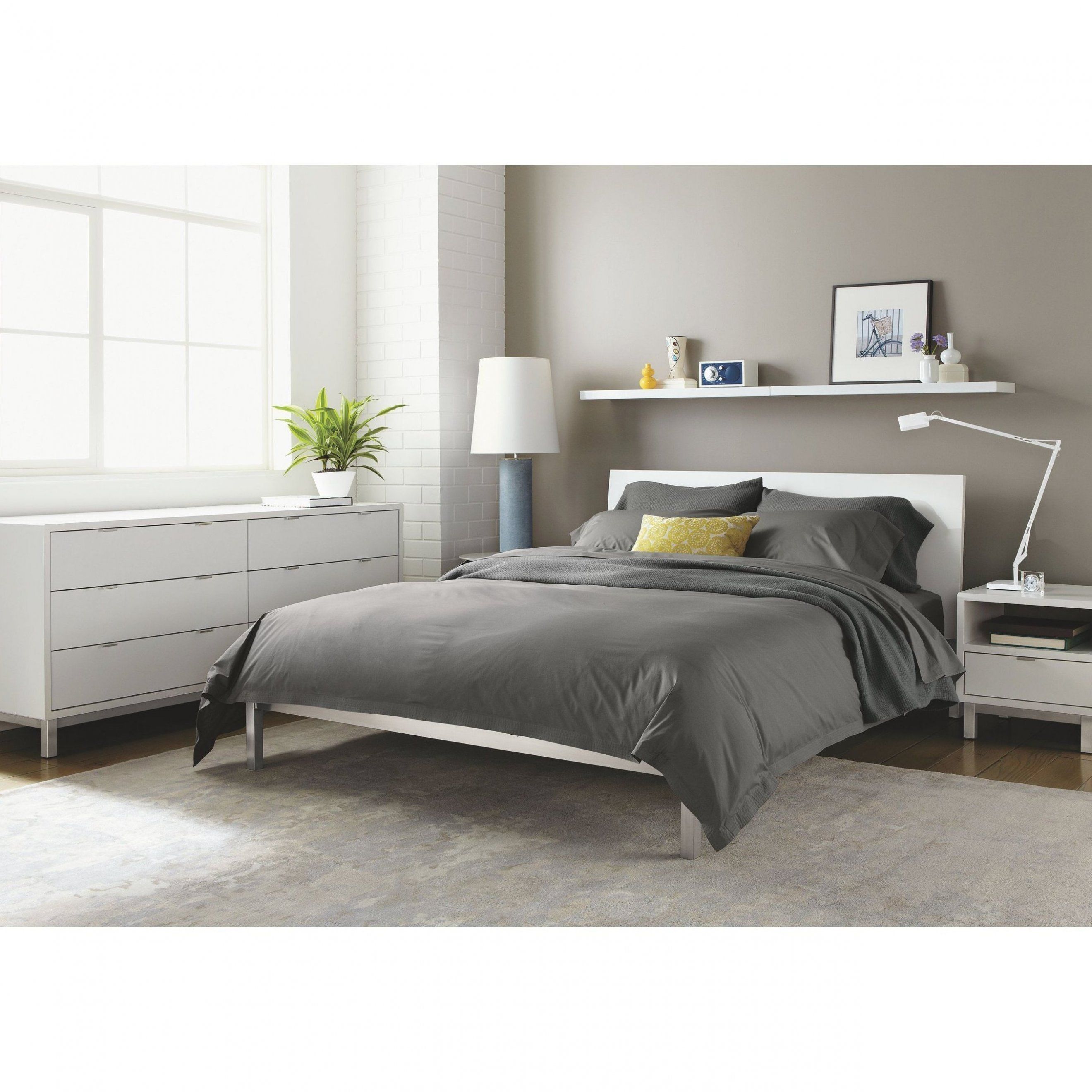 bed frame grey