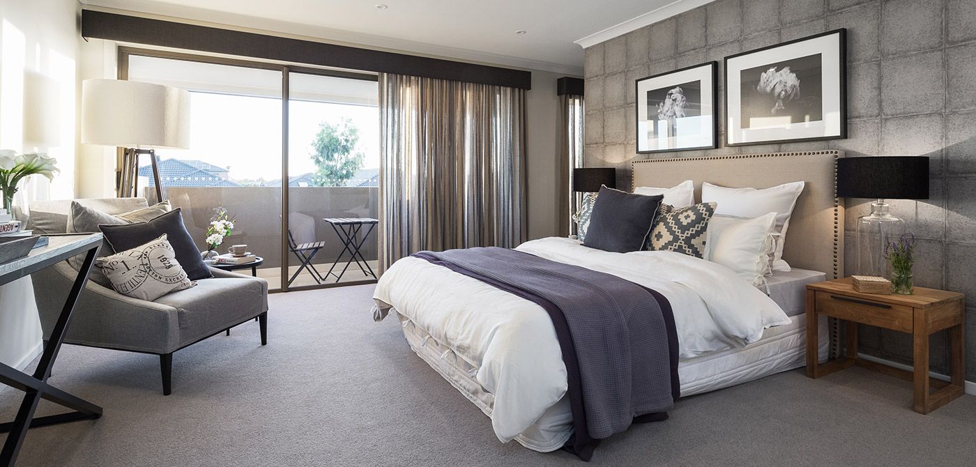 grey black and white room