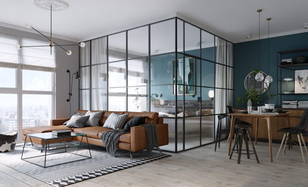 Glass Interior Design| old world drywall texture