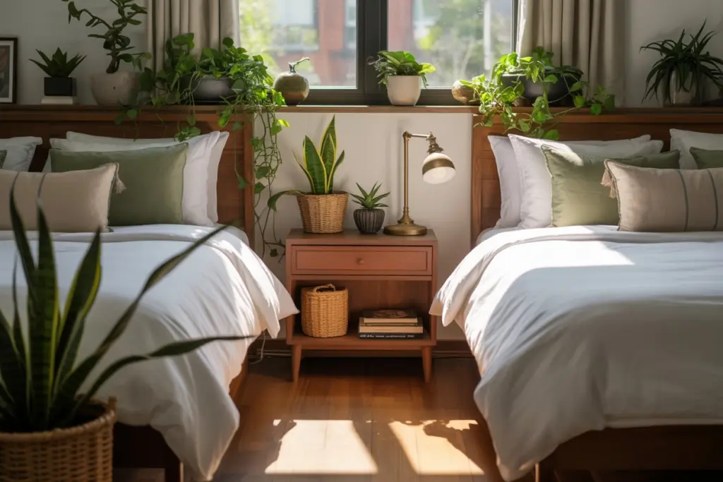 Bedroom indoor plants