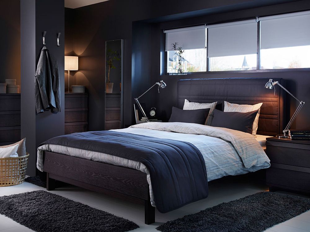 dark gray bedroom
