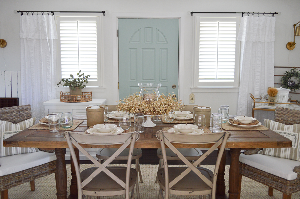 farm style dining table