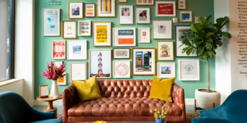 how to lay out a gallery wall
