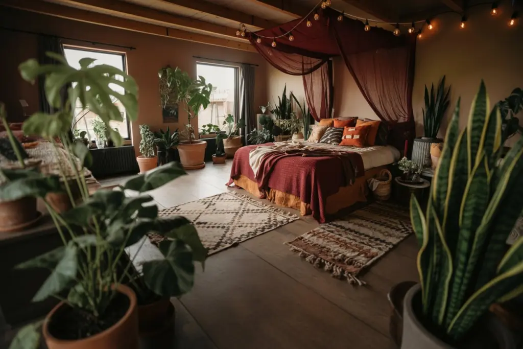  Moody bohemian bedroom