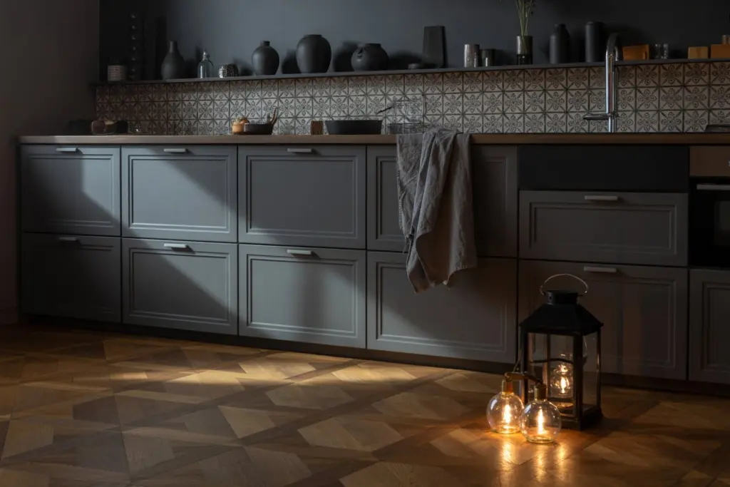 moody kitchen colors