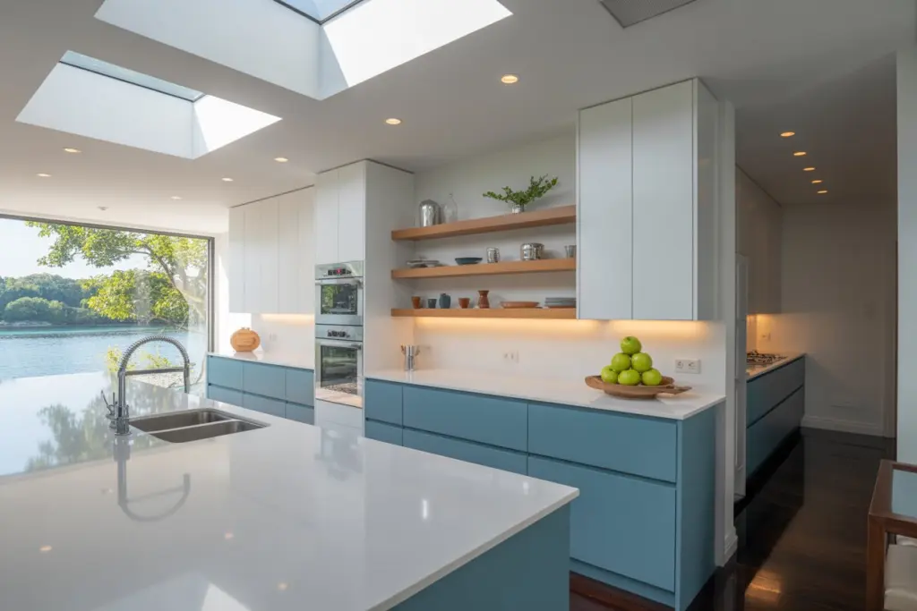 20 Types of Kitchen Cabinet Styles You'll Love 4 Modern Flat Kitchen| Flat Panel Cabinets