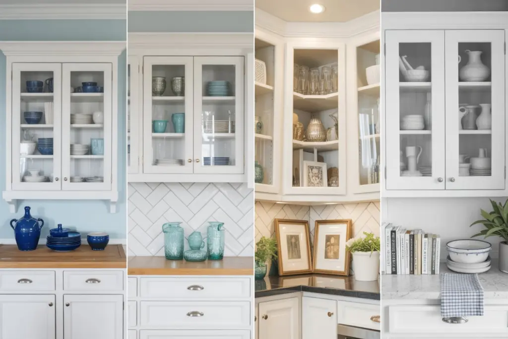 20 Types of Kitchen Cabinet Styles You'll Love 11 Glass Front Kitchen Cabinets|
Cabinet Glass Front