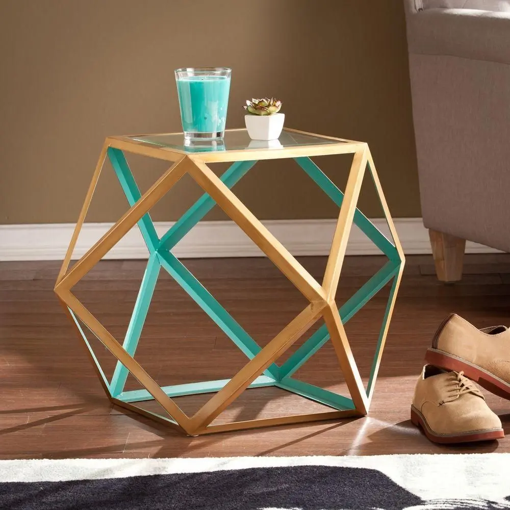 The Best 21 Side Table Ideas in 2024 6 end tables for living room|
Geometric Furniture|
Geometric Table Design|