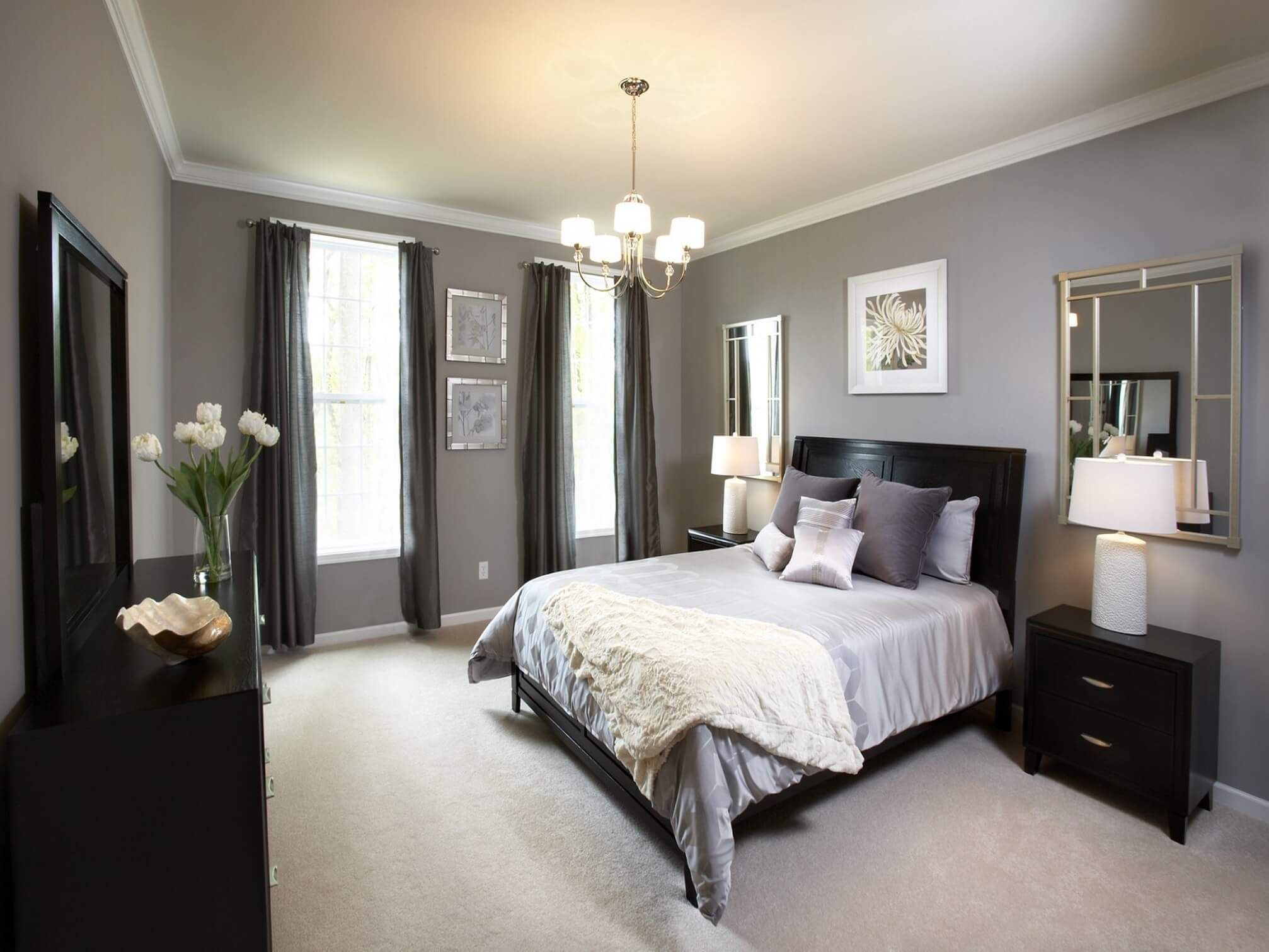 Grey Bedroom| Grey Accent Wall Bedroom