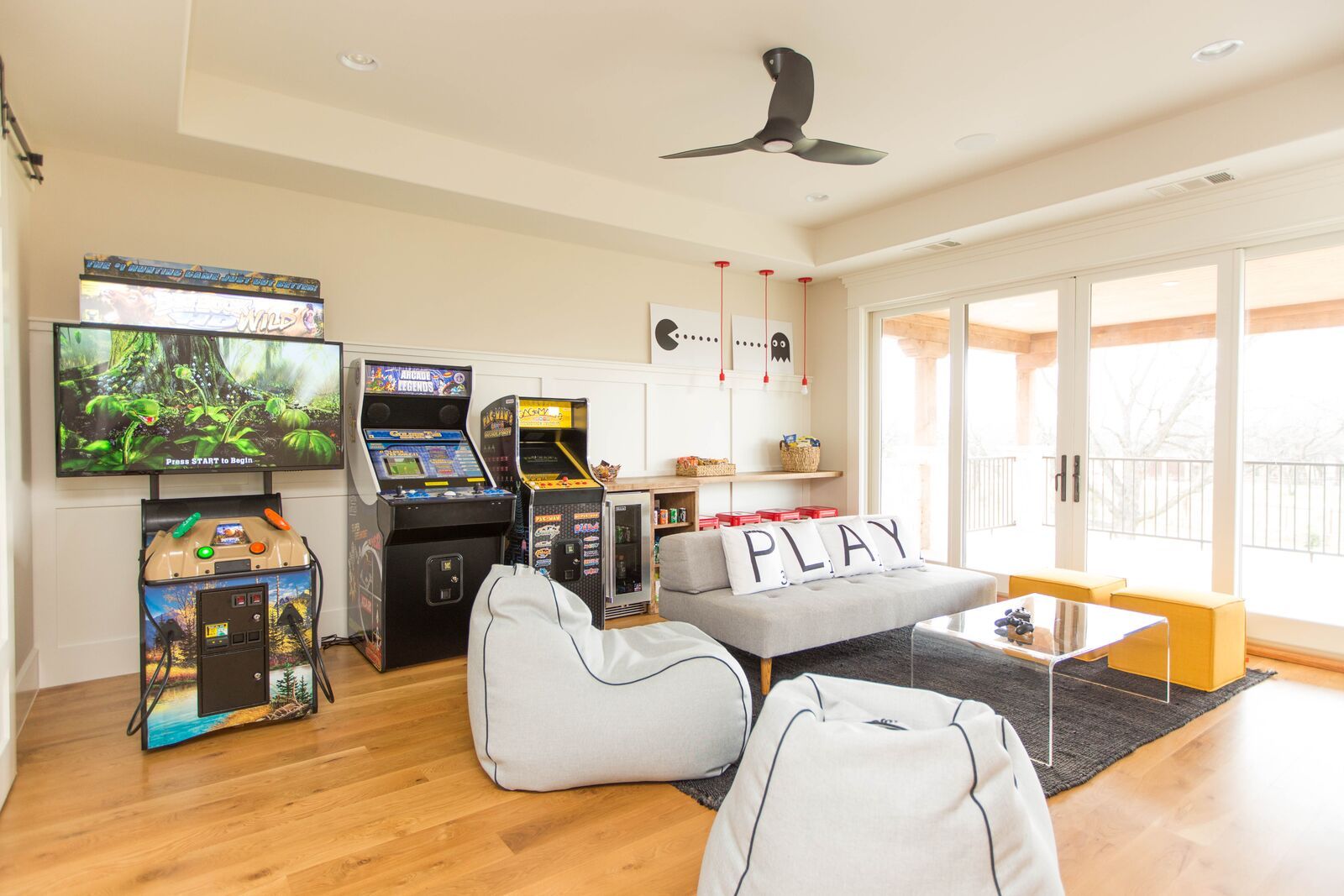Arcade Room| family room decor
