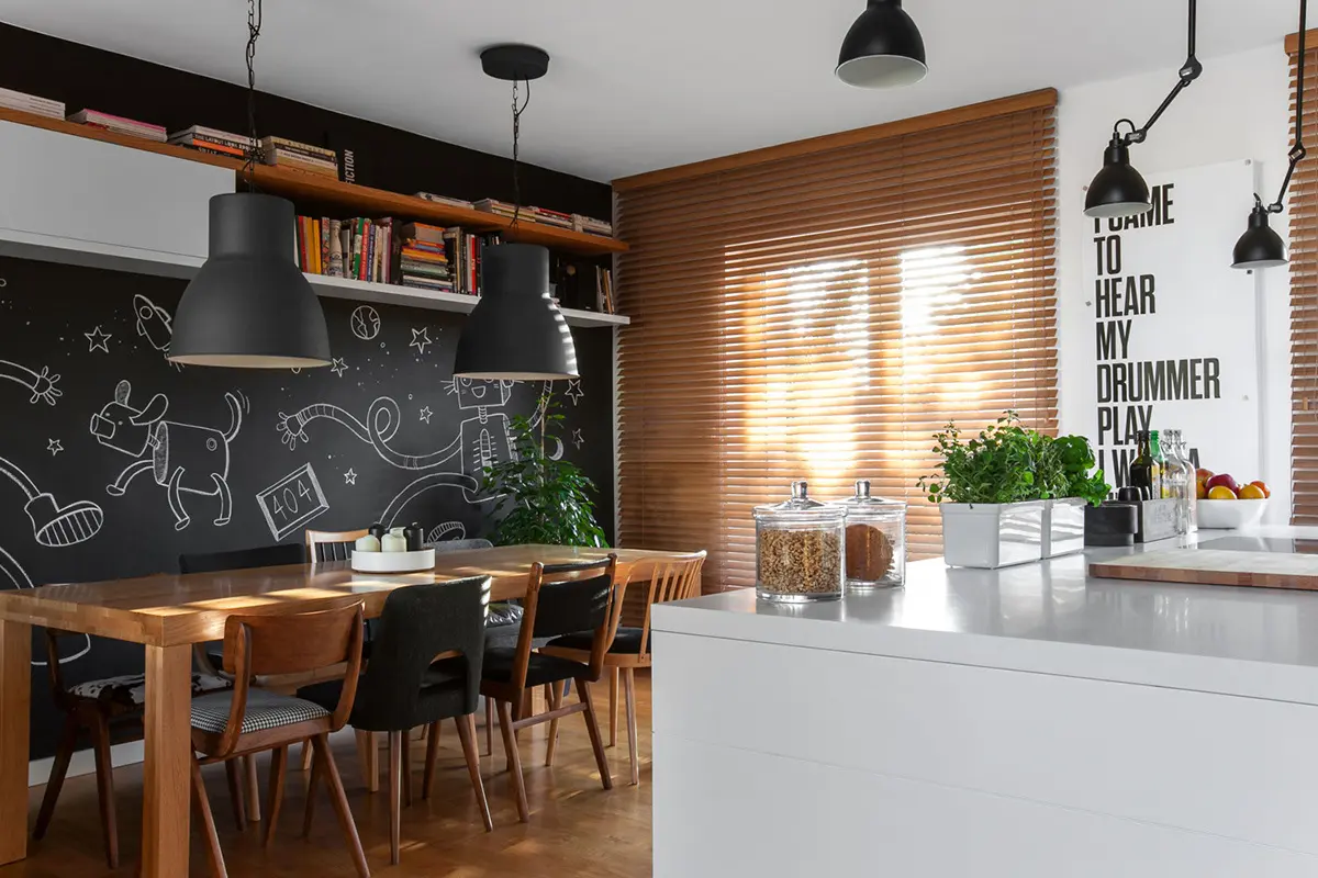 Best Panel Wall Makeover Ideas That Will Create Charming Room 9 Chalkboard Wall| panel wall makeover