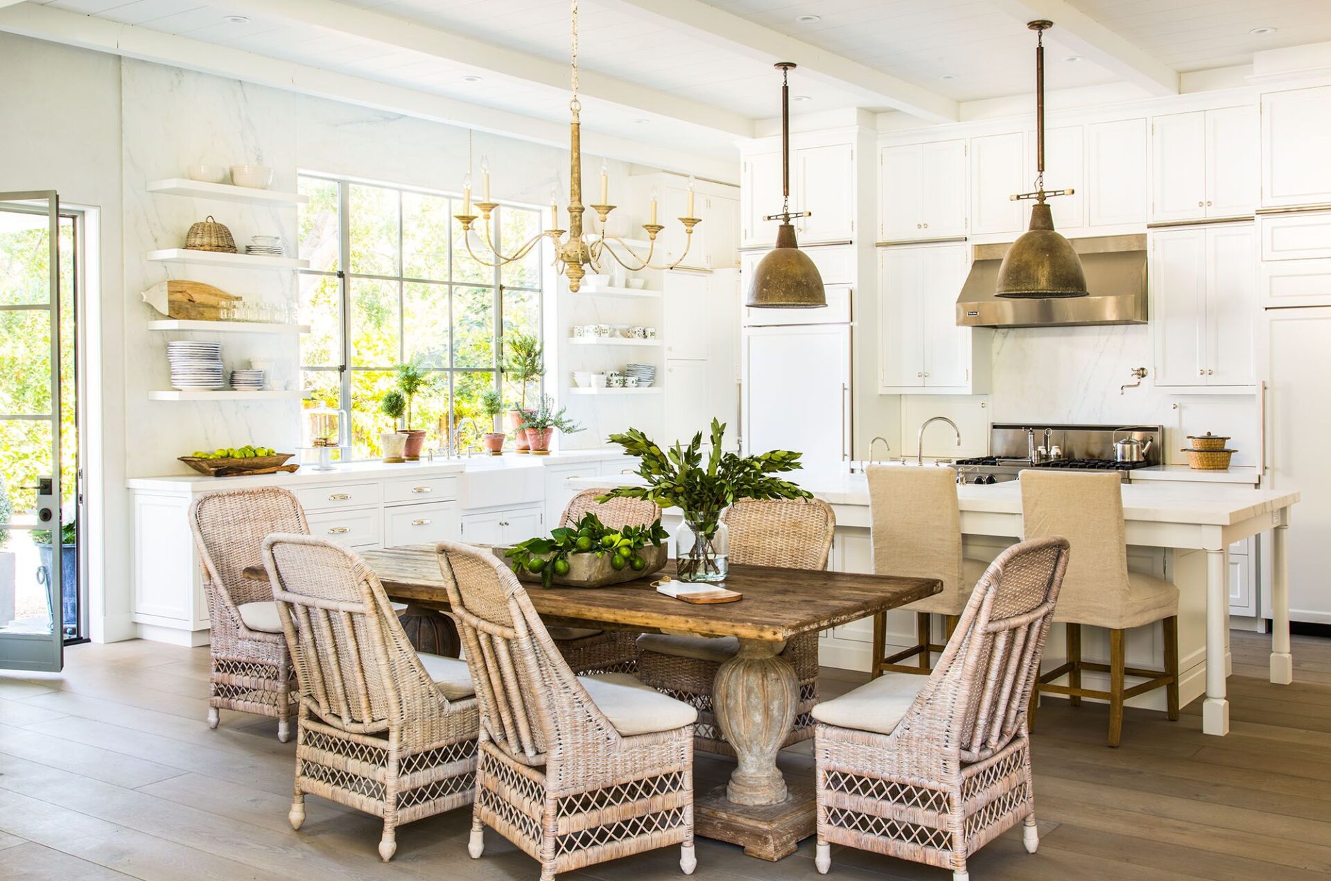 rustic farmhouse dining table set