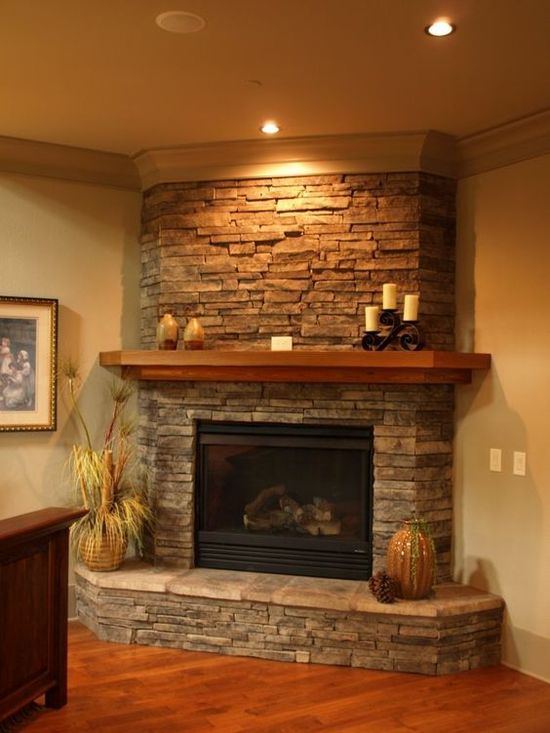 great room corner fireplace